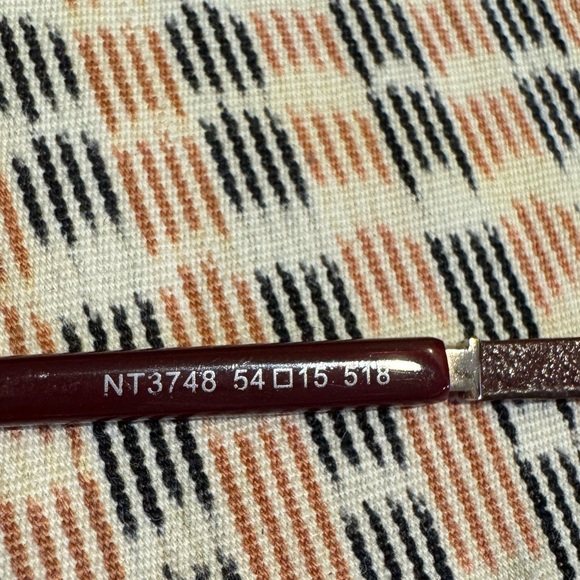 Nadya Toto Italian frames, burgundy cream, gold accents, and brown and cream, - Picture 4 of 10